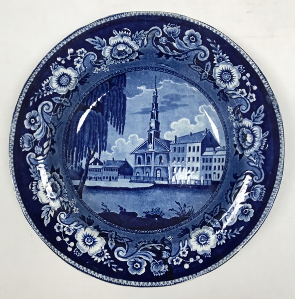 Extremely Rare Historical Blue Soup Bowl