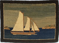 Grenfell rug with boat