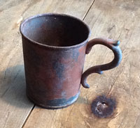 old tin cup