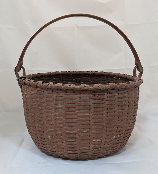 Swing Handle Splint Basket in Original Paint